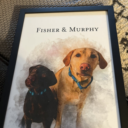 Kajia's Heartwarming Journey with Custom Pet Portraits