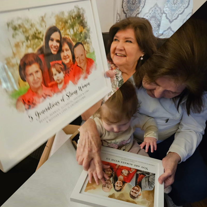 A Timeless Tribute: How Heather's Portrait Captured Love Across Generations